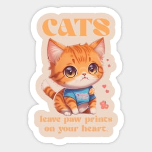 cute kitty love Sticker